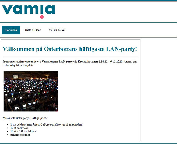 lanpage